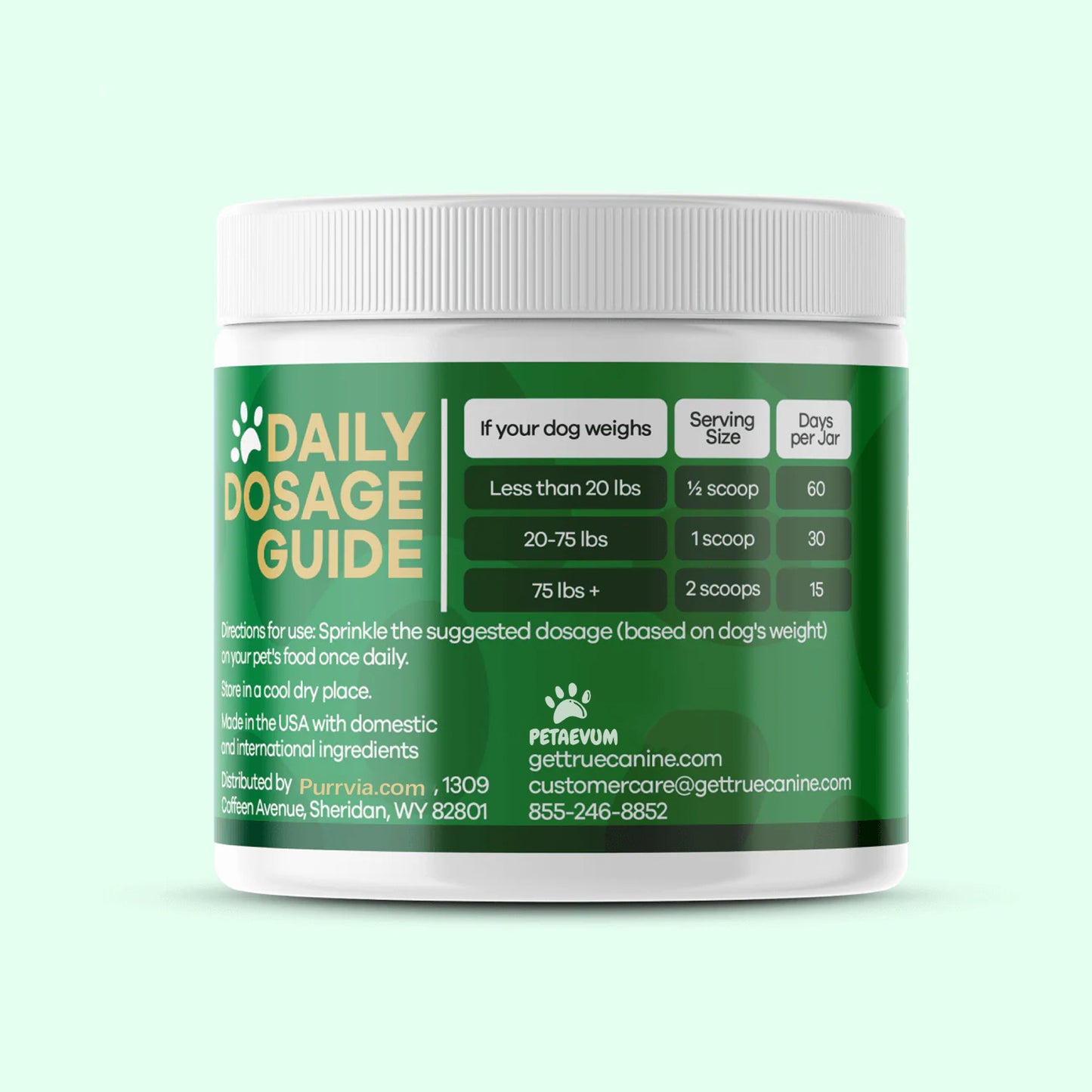 Purrvia Probiotic / Longevity Support