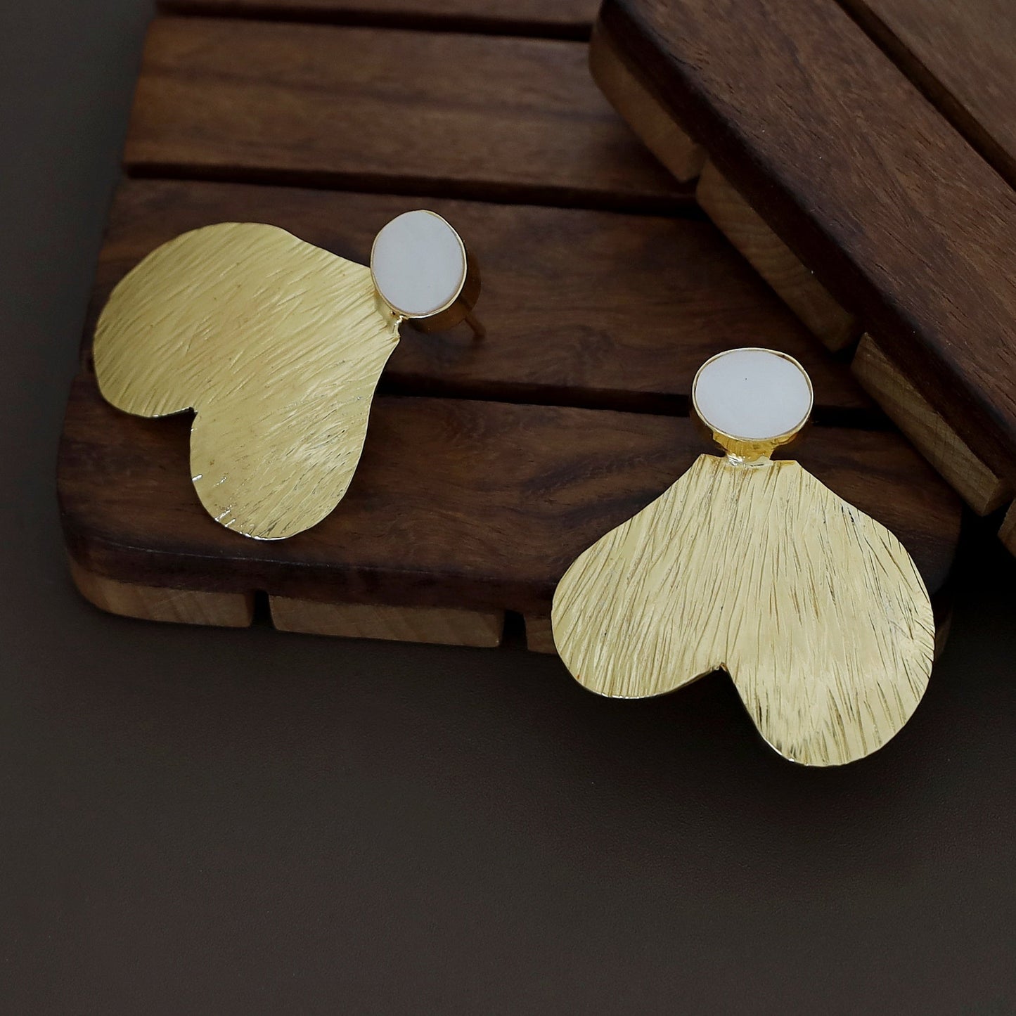 Golden Heart Earring